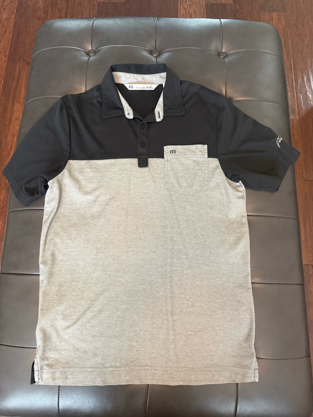 Travis Mathew Black and gray  Polo with Orlando magic logo